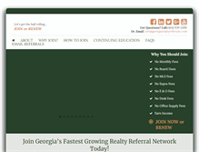 Tablet Screenshot of georgiarealtyreferrals.com